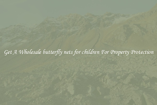 Get A Wholesale butterfly nets for children For Property Protection