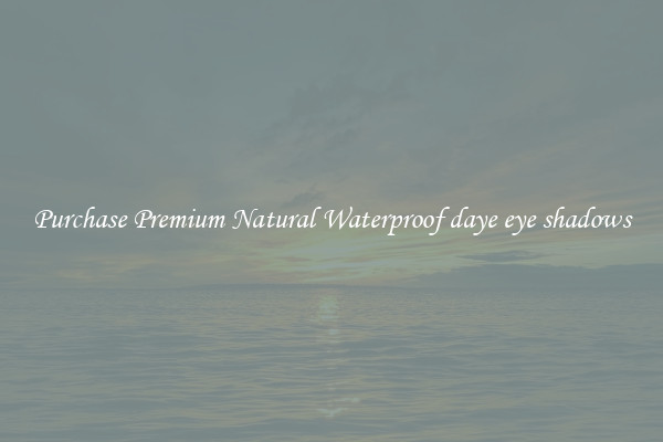 Purchase Premium Natural Waterproof daye eye shadows