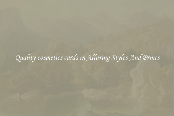 Quality cosmetics cards in Alluring Styles And Prints