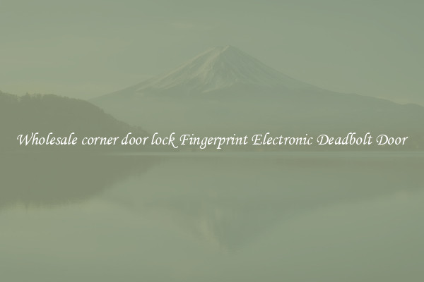 Wholesale corner door lock Fingerprint Electronic Deadbolt Door 