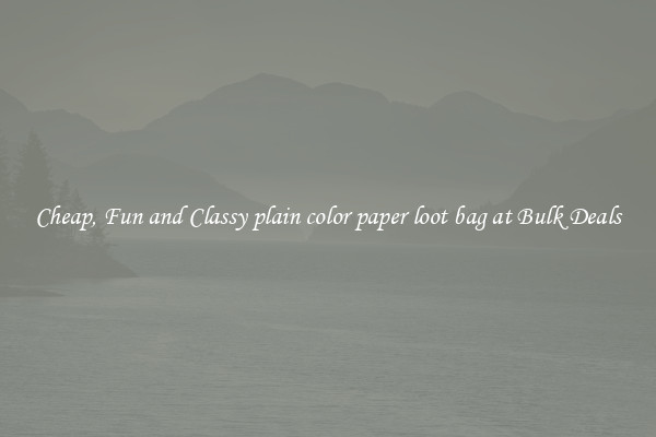 Cheap, Fun and Classy plain color paper loot bag at Bulk Deals