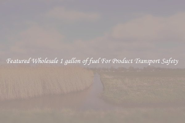 Featured Wholesale 1 gallon of fuel For Product Transport Safety 