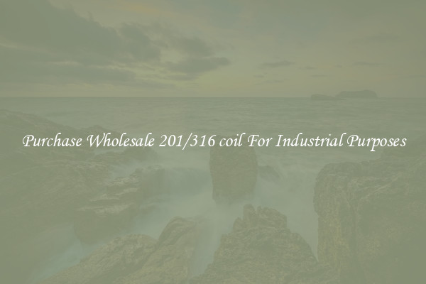 Purchase Wholesale 201/316 coil For Industrial Purposes