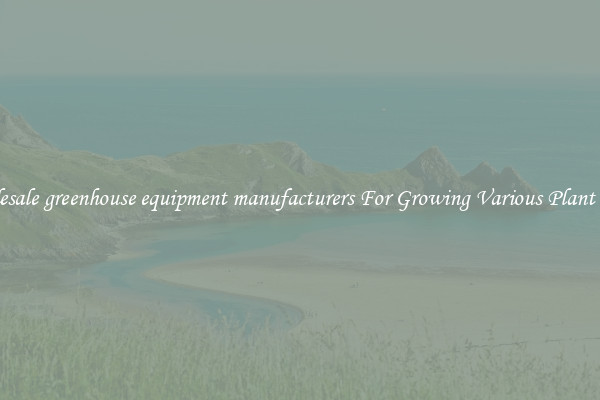 Wholesale greenhouse equipment manufacturers For Growing Various Plant Types