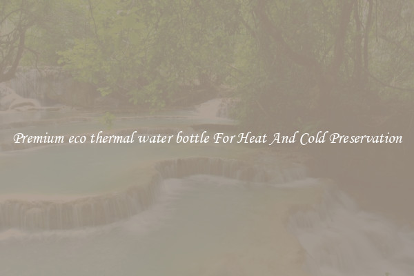 Premium eco thermal water bottle For Heat And Cold Preservation