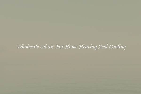Wholesale cai air For Home Heating And Cooling