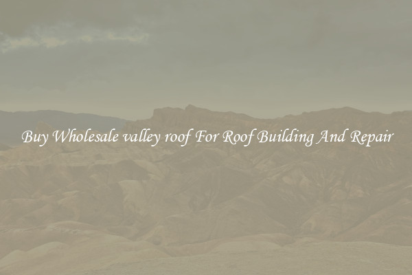 Buy Wholesale valley roof For Roof Building And Repair