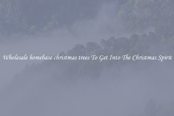 Wholesale homebase christmas trees To Get Into The Christmas Spirit