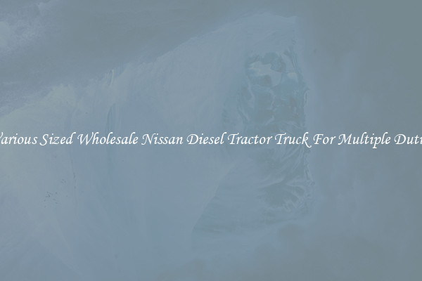 Various Sized Wholesale Nissan Diesel Tractor Truck For Multiple Duties