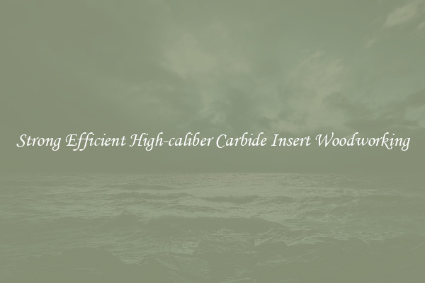 Strong Efficient High-caliber Carbide Insert Woodworking