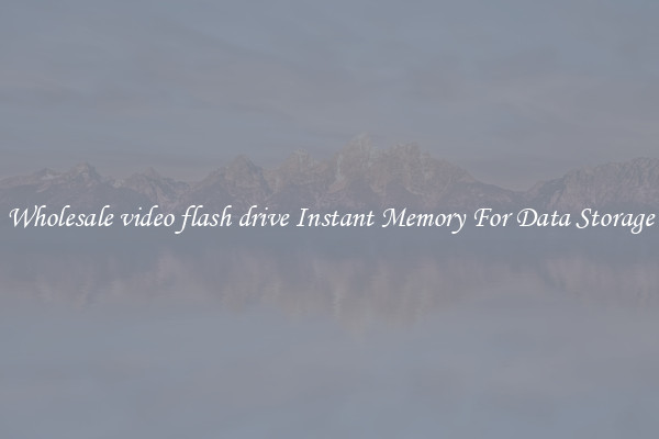 Wholesale video flash drive Instant Memory For Data Storage