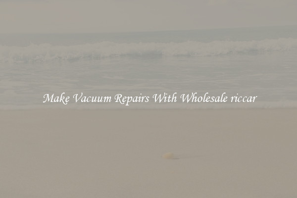 Make Vacuum Repairs With Wholesale riccar