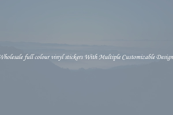Wholesale full colour vinyl stickers With Multiple Customizable Designs