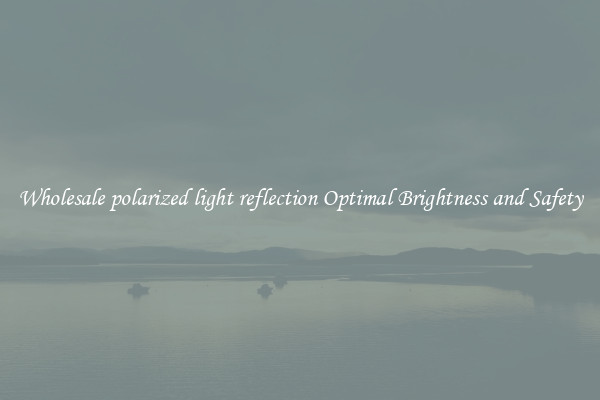 Wholesale polarized light reflection Optimal Brightness and Safety