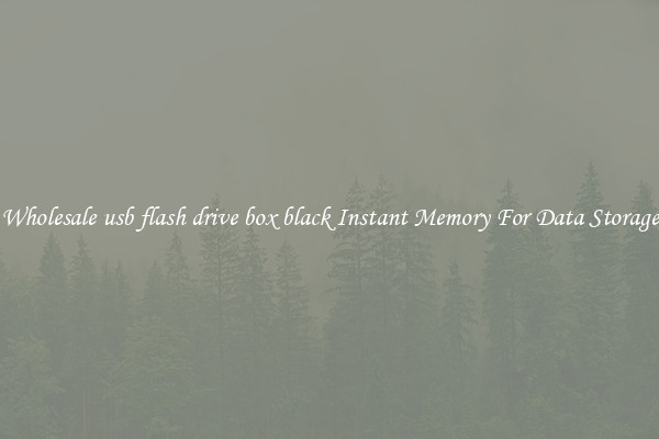 Wholesale usb flash drive box black Instant Memory For Data Storage