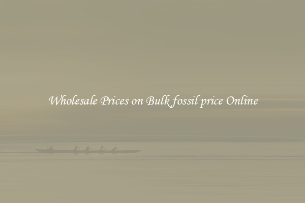 Wholesale Prices on Bulk fossil price Online